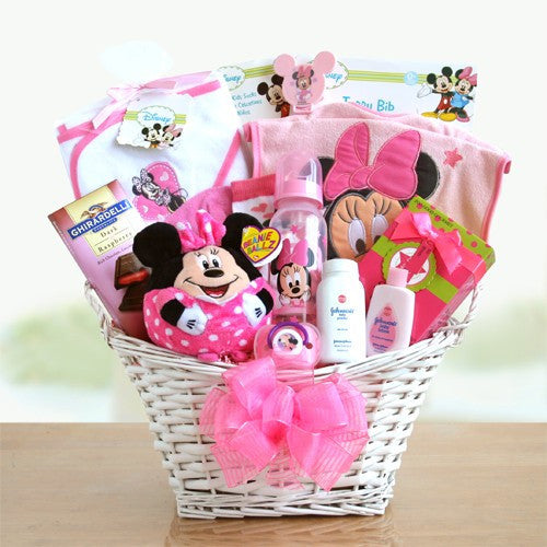 Minnie Mouse Baby Girl Basket
