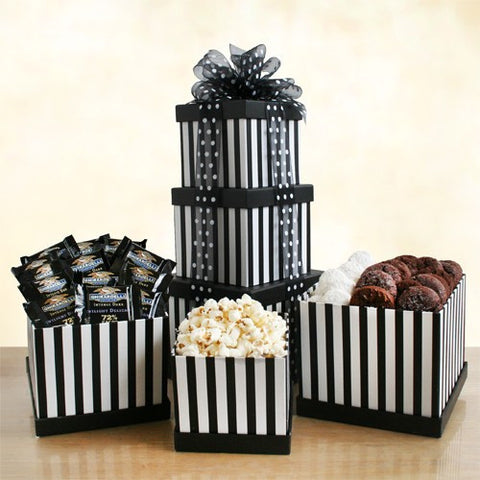 Snappy & Sweet Striped Tower