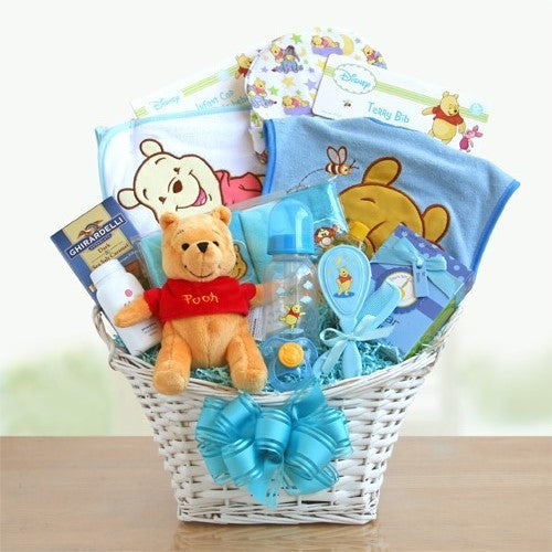 Winnie The Pooh Baby Boy Basket