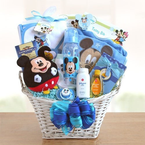 Mickey Mouse Baby Boy Basket