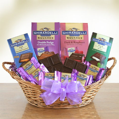 Ghirardelli Chocolate Heaven Gift Basket for Mom