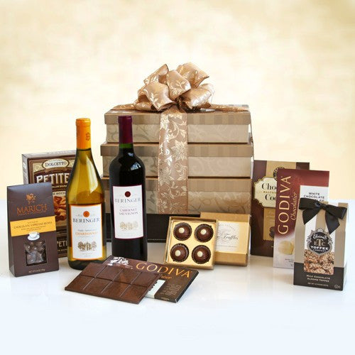 California Holiday Wine & Chocolate Tower